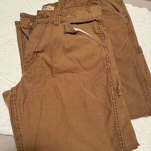 Brown Chino Pants with Sturdy Cotton Material